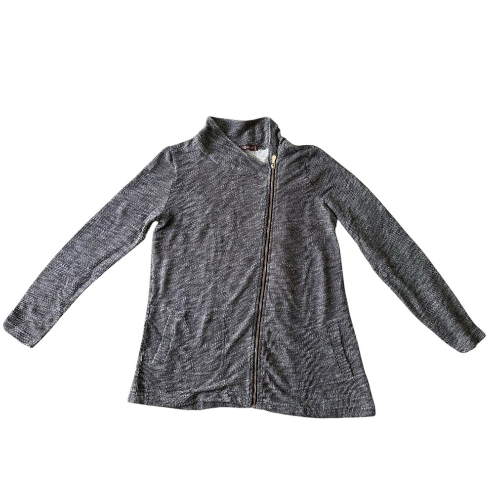 XCVI Zipperd Sweater 100% Cotton sz L